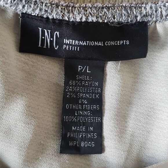 INC Sparkly Gold Knit Top - Picture 8 of 8